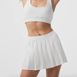 VARSITY TENNIS SKIRT ALO WHITE L (12-14)